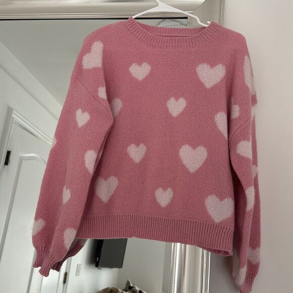 Pink Heart Sweater - Picture 4 of 6